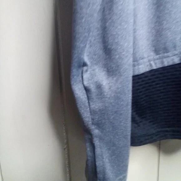 NYL Sport Shirt L Long Sleeve Active Athletic Gray Black - Picture 7 of 11